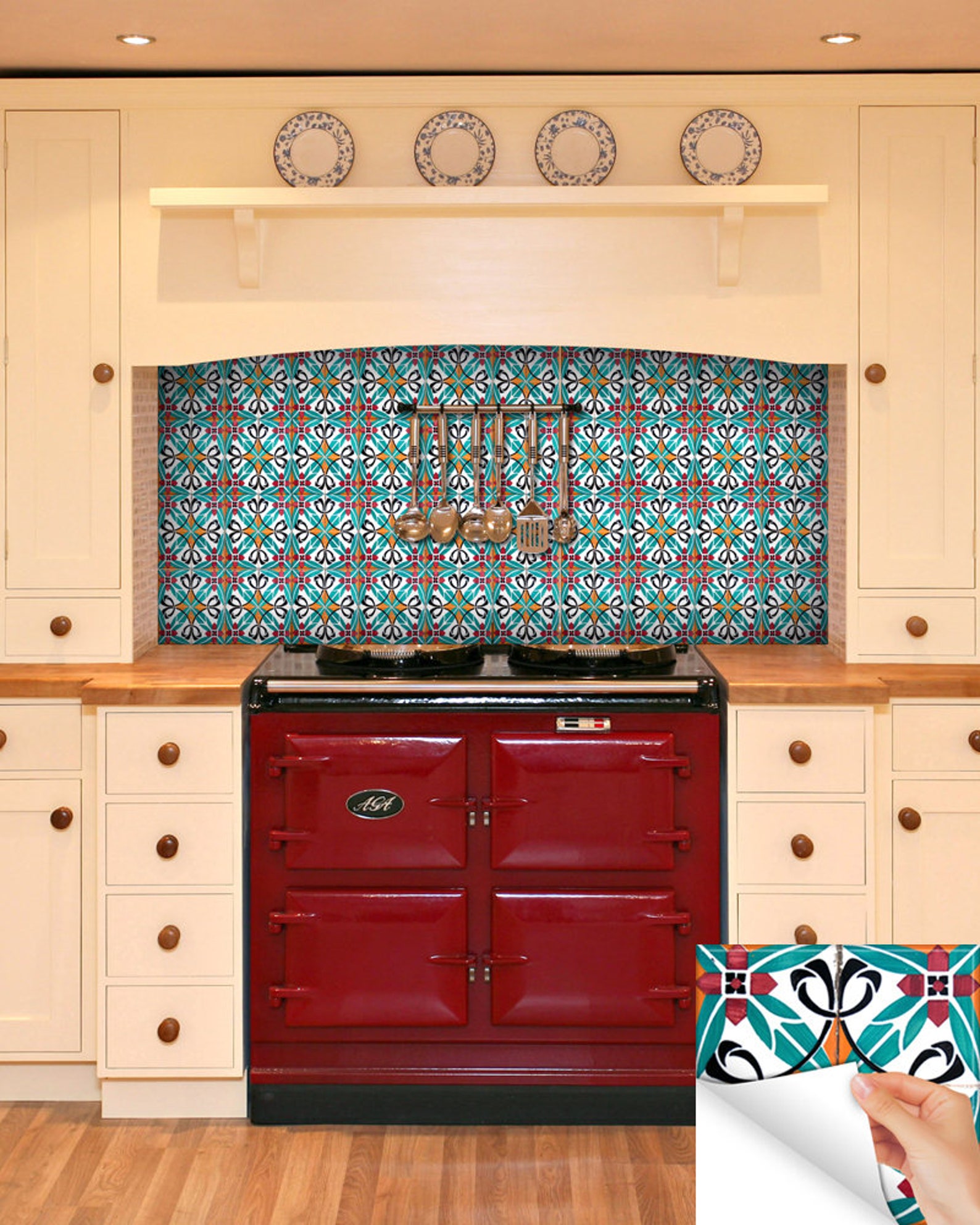 Tile Stickers for Backsplash Home Design Wall Decor Tile Etsy