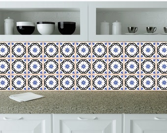 Set of 24 Tiles Decals Tiles Stickers Tiles for walls Kitchen Bathroom adhesivo de azulejo A2