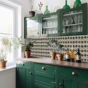 White Pattern Wall Sticker White Pattern Wall Decals for Home Decor Transform Your Kitchen With ...