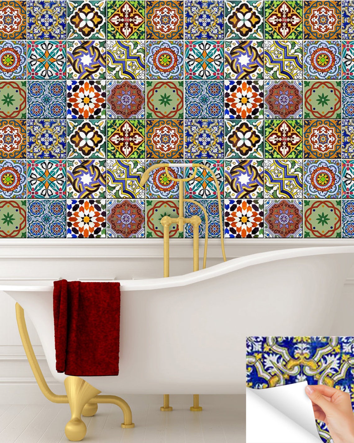 etsy kitchen tile stickers