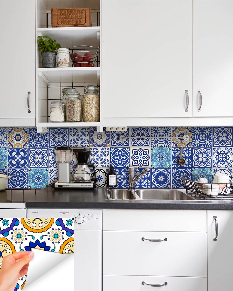 Set of 24 Tiles Decals Tiles Stickers Mixed Tiles for Walls Etsy UK