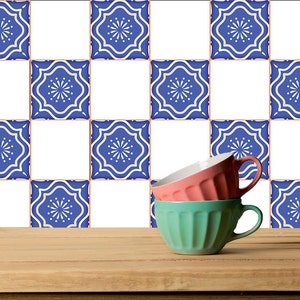 Set of 20 Tiles Decals Mexican Tiles Stickers adhesivo de azulejo Tiles for walls Kitchen Bathroom A9
