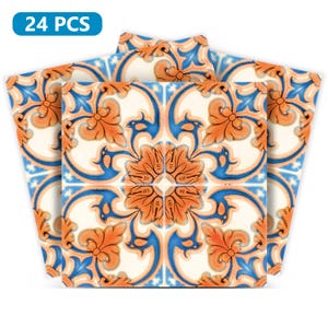 Sticker Set, Mexican Tile, Tile Stickers, Decorative Tiles, Vinyl Stickers, Wall Stickers, Tile Stickers, Peel and Stick Wall Decals H7