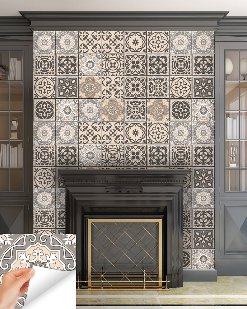 Carrelage stickers Ideas Bathroom Tile Sticker Set of 24 Tiles Etsy