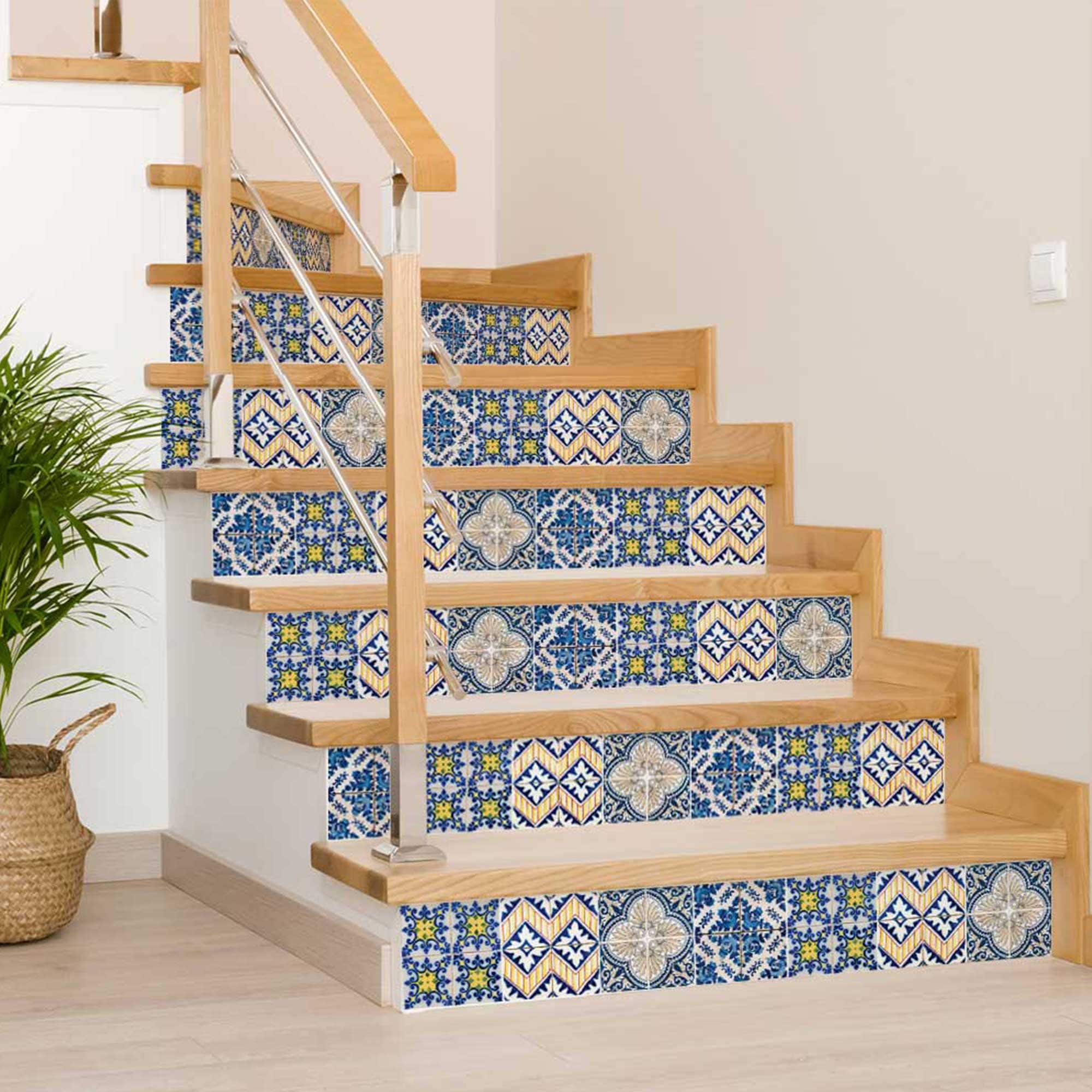 Tiles Stickers Mexican Mixed Tiles of 24 Decal ceramic wall Kitchen Bathroom ceramic Decals Indian Stickers walls Accessories H406
