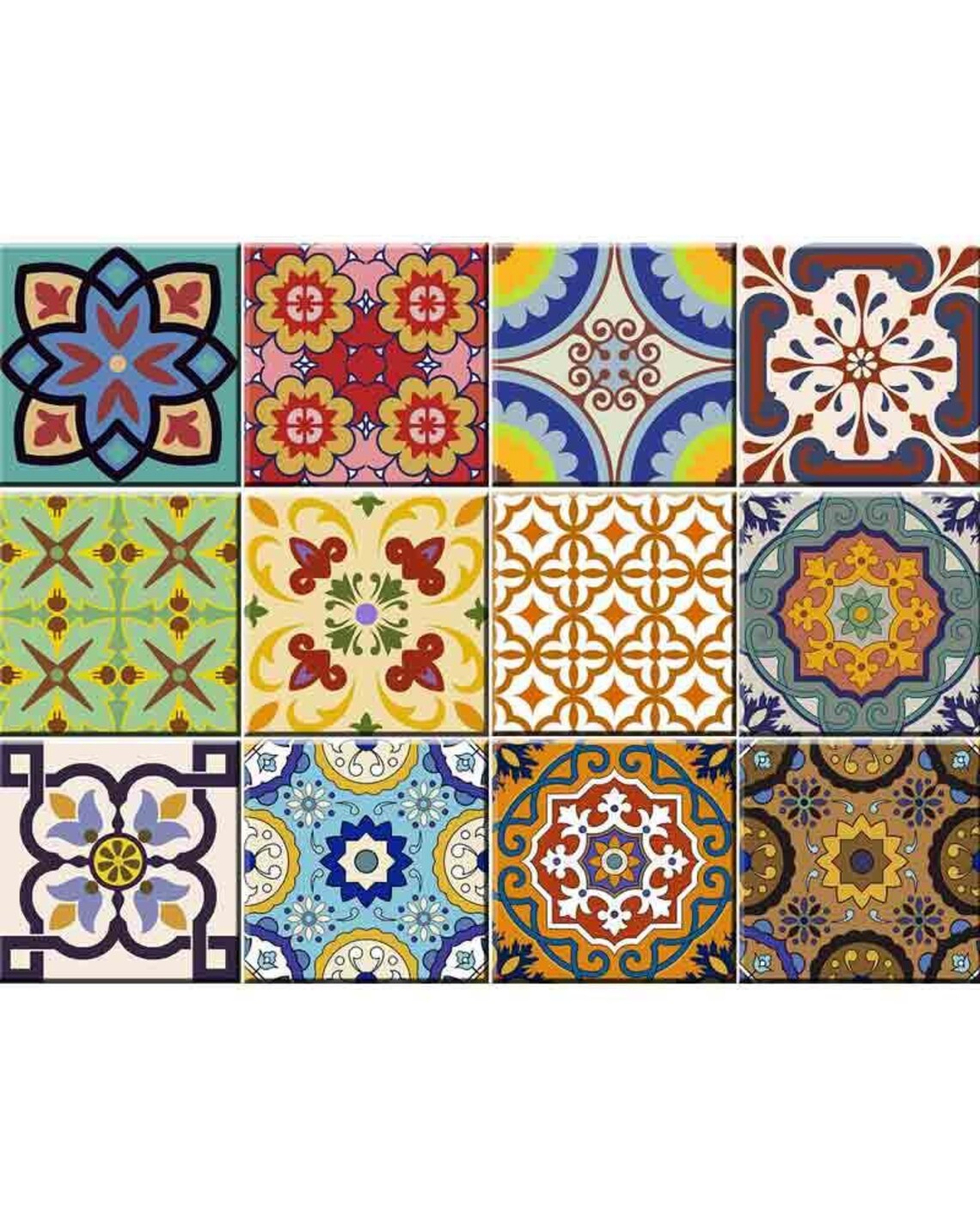 Set of 20 Tiles Decals Tiles Stickers Tiles for Walls Kitchen Etsy