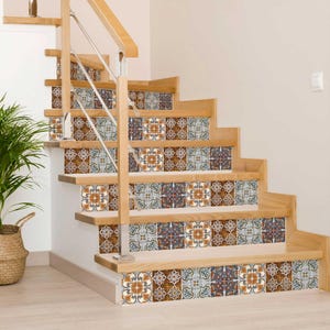 Stairs Peel and stickers Backsplash Wall decal Kitchen stickers Vintage Design H407