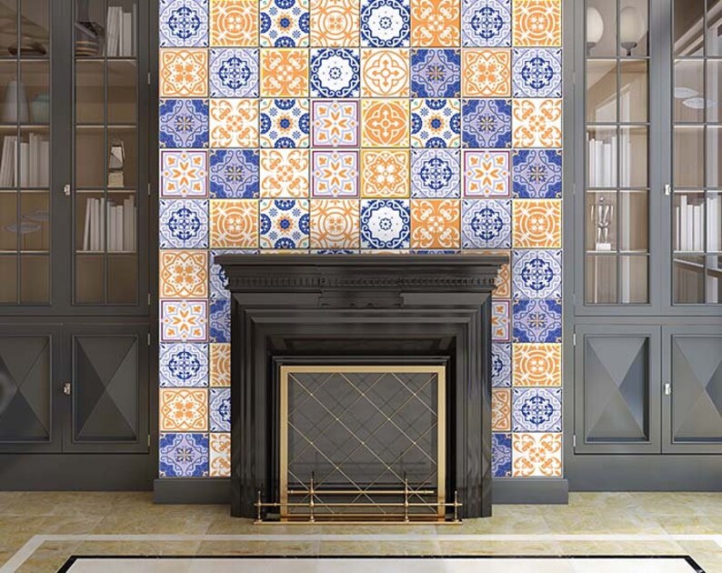 Kitchen Decals Peel and Stick Backsplas Stickers 24 Tiles Etsy UK