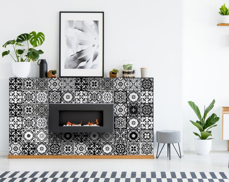 Kitchen Decals Peel and Stick Backsplas Stickers 24 Tiles Etsy