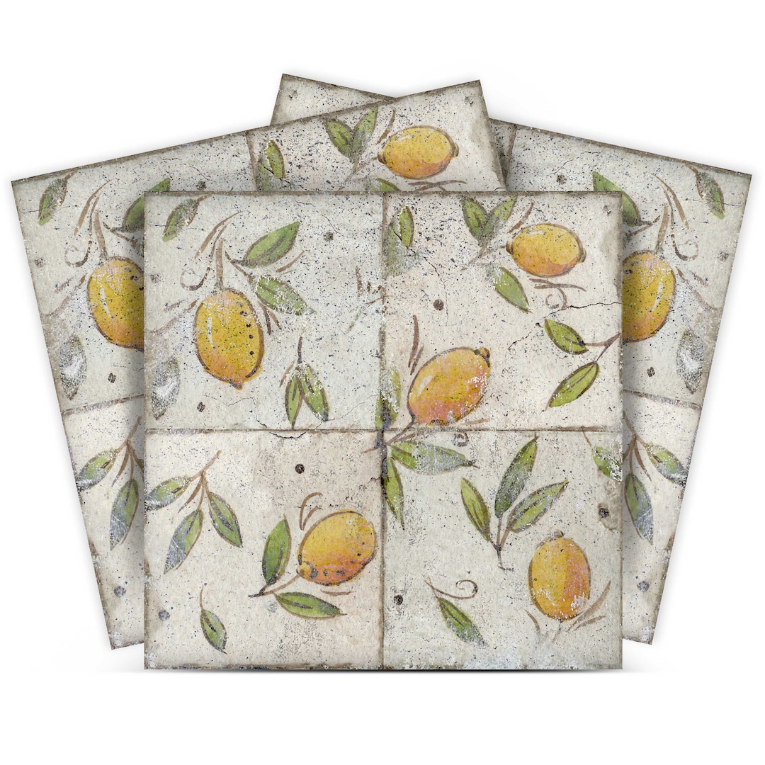 LEMON Transform Your Kitchen With DIY Peel and Stick Backsplash the