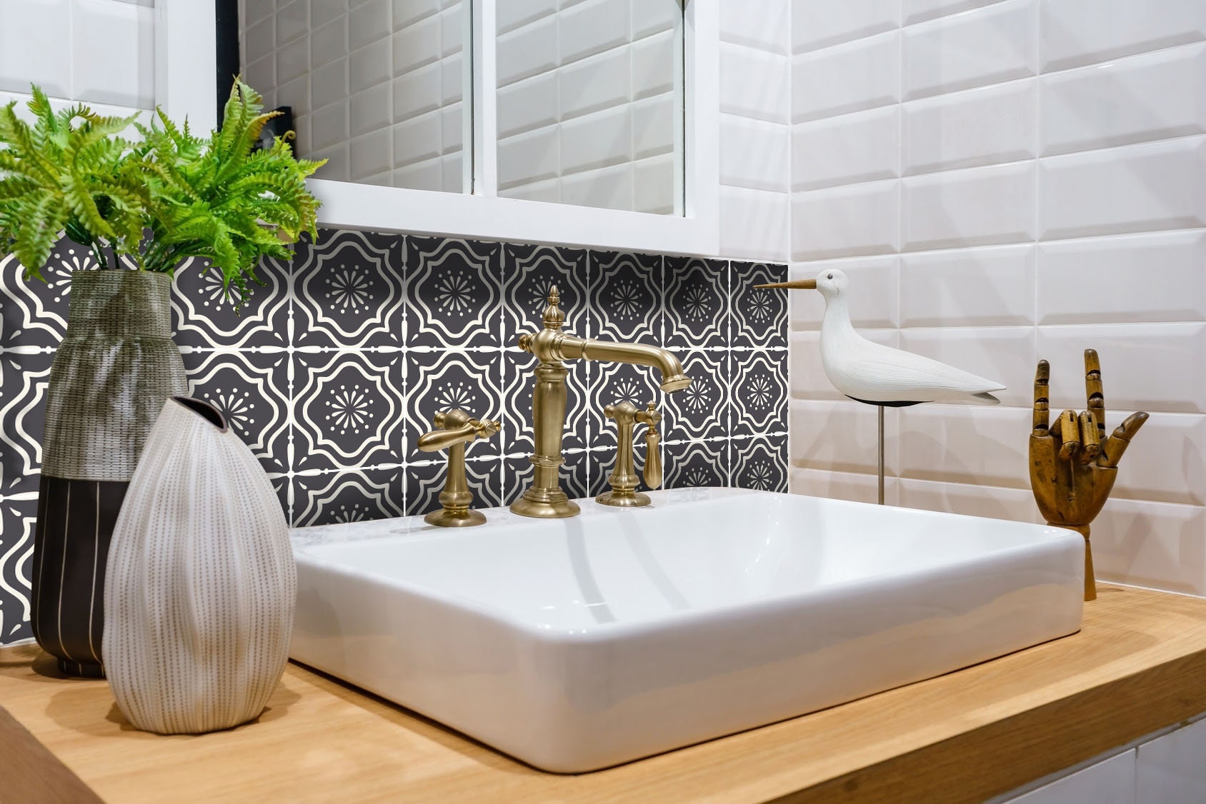 Bathroom Decor Tiles Decals Bathroom Stickers Mixed Tiles for Etsy