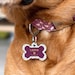 Joanne Gerecenseerd Doggy Bone Pet ID Tag, Personalised Dog Tag For Collar