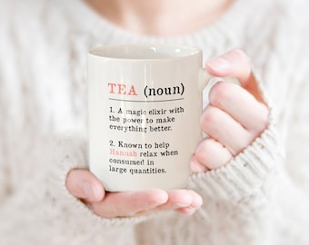 Tea Lover Mug, Personalised Mug for Tea Lovers