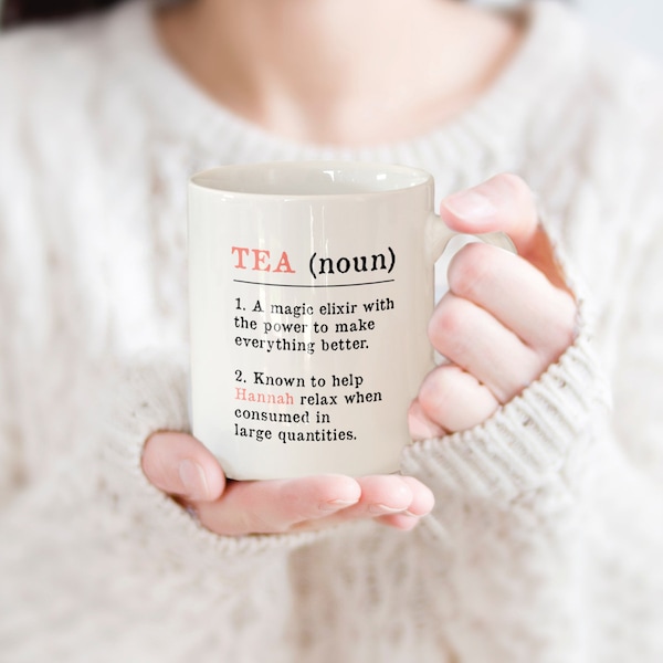 Tea Lover Mug, Personalised Mug for Tea Lovers