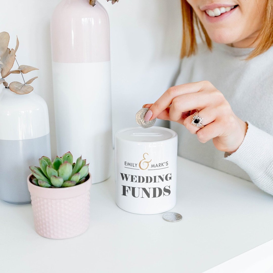 Wedding Money Box Personalised Wedding Funds Money Box for Etsy UK