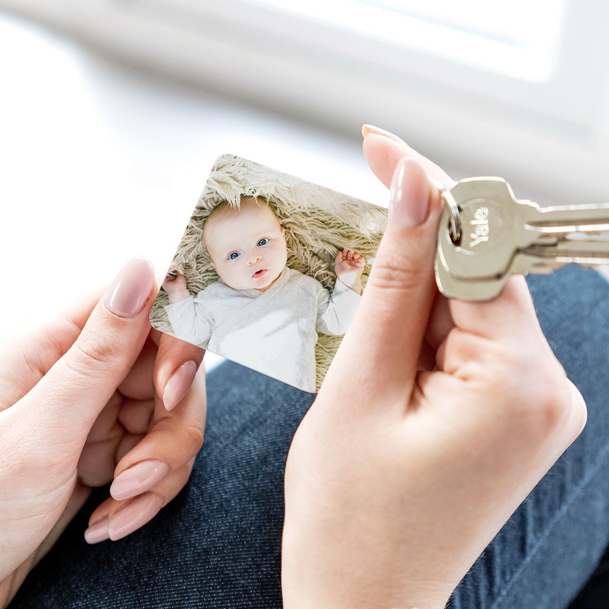 Personalised hotsell baby keyring