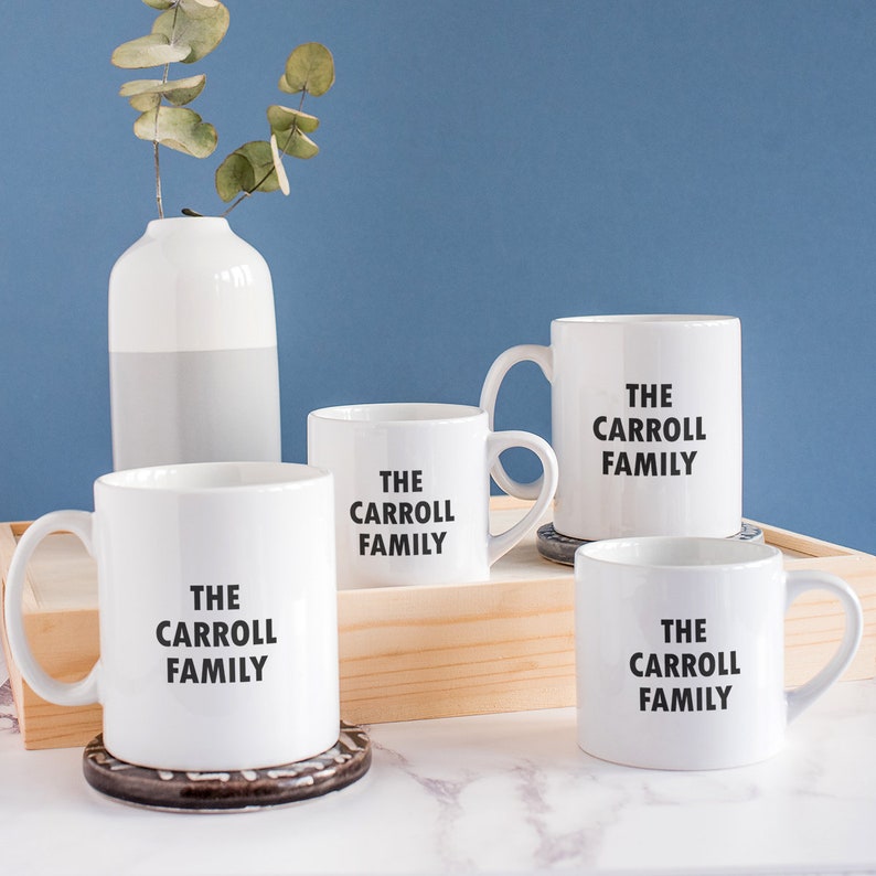 Bear Family Mugs Gift for Dad Personalised Matching Mugs Set Etsy