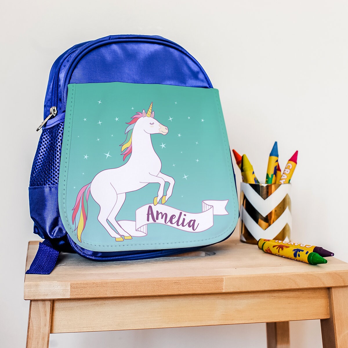 Mochila Personalizada Unicornio 4 Colores – Mofletes