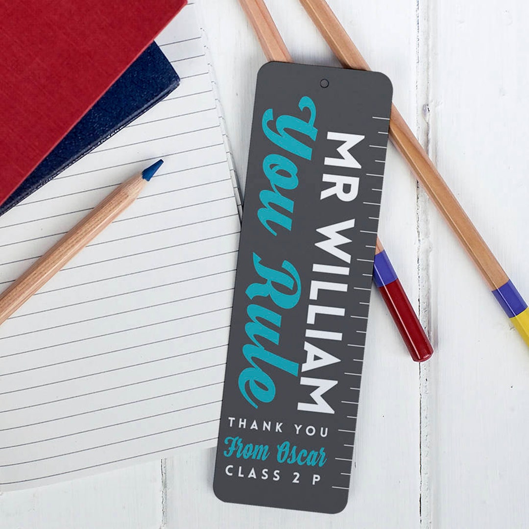 Thank You Teacher Bookmark, Personalised Teacher Bookmark, Gift for ...