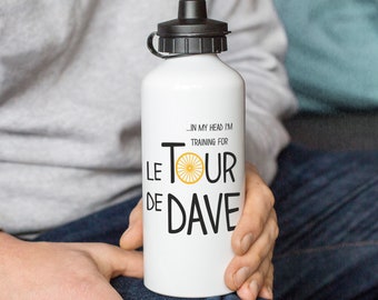 Personalised Cyclist Water Bottle, Gift for Him