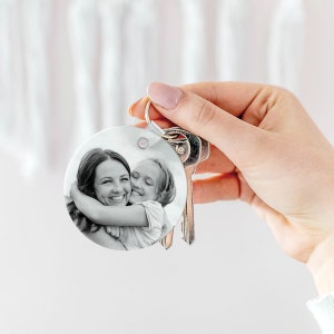 Mum Photo Keyring, Personalised Gift For Mum, Photo Keyring For Mum, Sentimental Gift For Mum