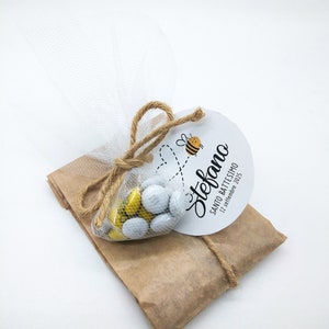 Bee Friendly Flower Seed Party Favors with M&M's