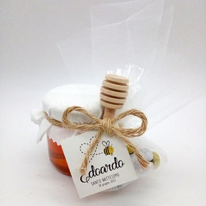 Bomboniera di miele vasetto 120g con M&M's