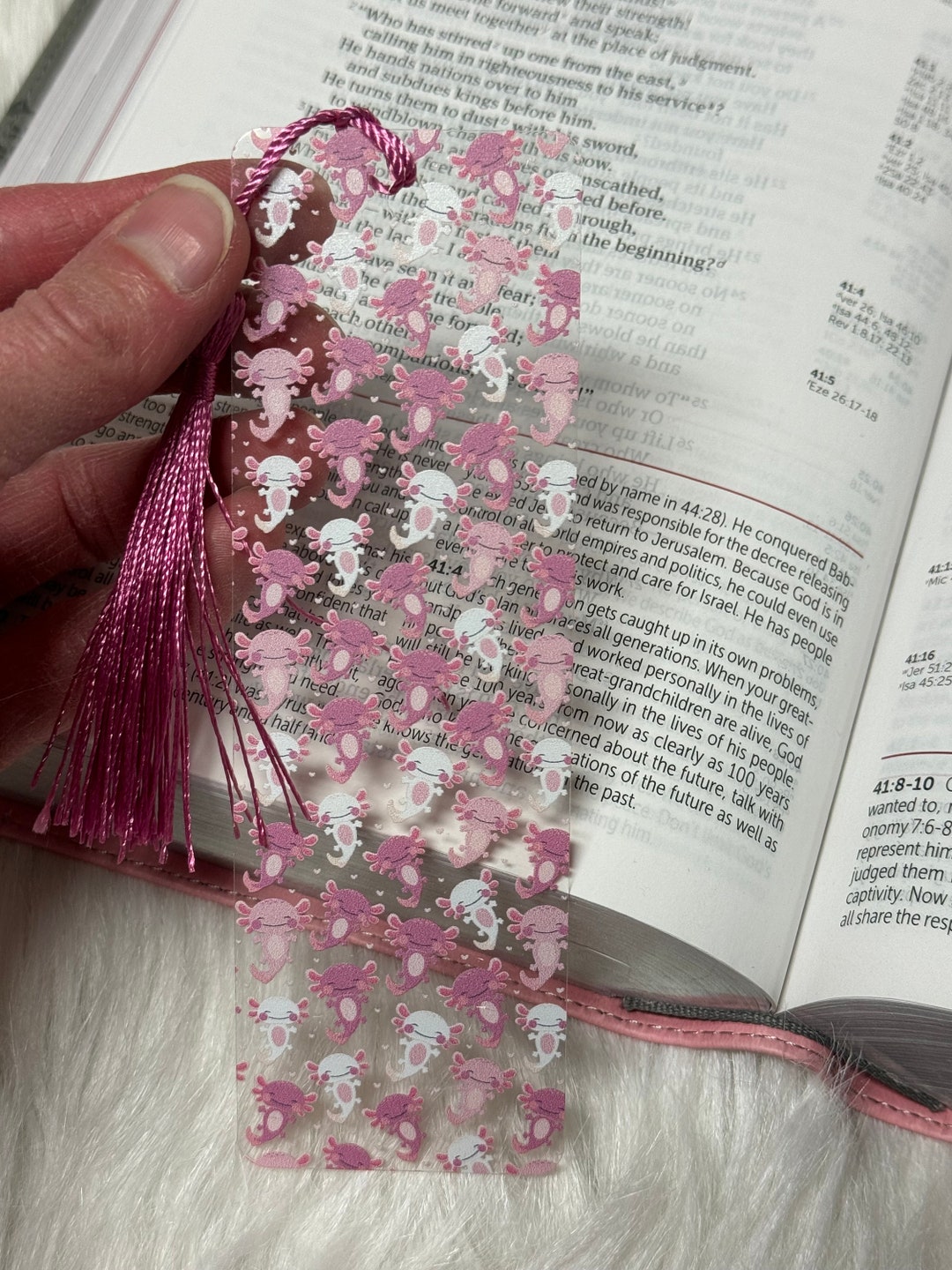 Cute Bookmarks, Axolotls Bookmark, Salamander Bookmark, Easter Basket