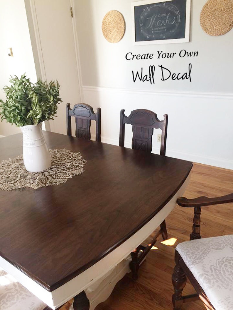 Create Your Own Vinyl Decal Custom Quote Wall Art Choose Etsy