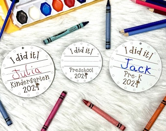 Preschool graduation MAGNET, Kindergarten graduation gift, pre-k graduation, kids handwriting, graduation keepsake, class of 2024