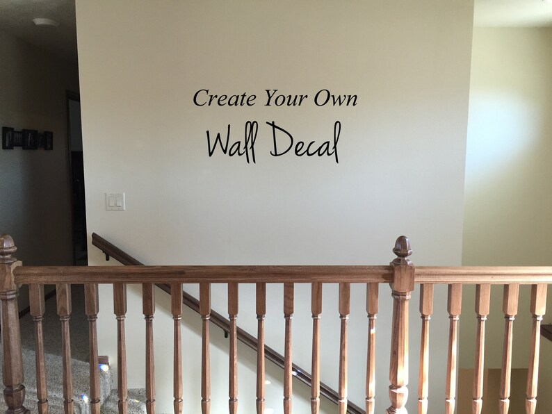 Create your own vinyl decal Custom quote wall art Choose Etsy