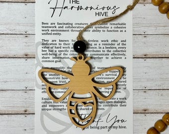 Coworker gift, boss employee gifts, coworker bee ornament, coworker Christmas gift bulk, employee appreciation gift, work gift exchange
