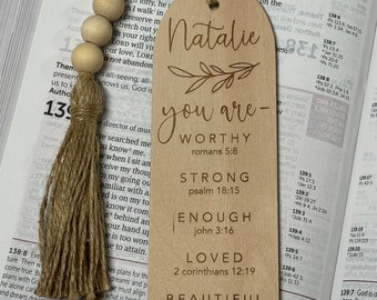 Bible bookmarks, personalized Baptism gift, first communion, confirmation gift, inspirational bookmark, faith bookmark, Christian, customize