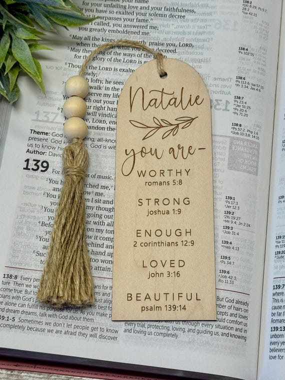 Bible bookmarks, personalized Baptism gift, first communion, confirmation gift, inspirational bookmark, faith bookmark, Christian, customize