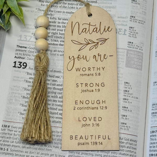 Bible bookmarks, personalized Baptism gift, first communion, confirmation gift, inspirational bookmark, faith bookmark, Christian, customize