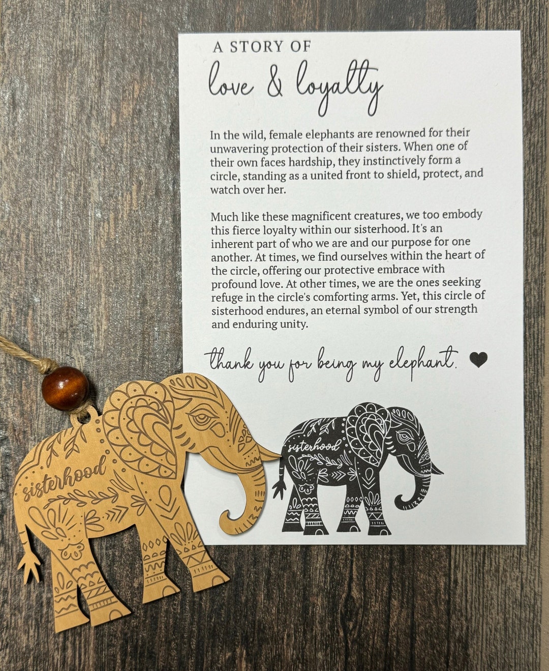 Sister Gift, Sisterhood Elephant Gift, Sisterhood Ornament, Sisterhood ...