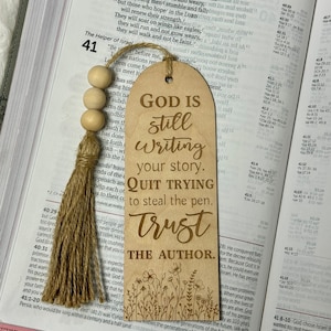 God is still writing your story bookmark, Bible bookmarks, inspirational bookmarks, faith bookmark, Bible verse bookmark, Christian bookmark