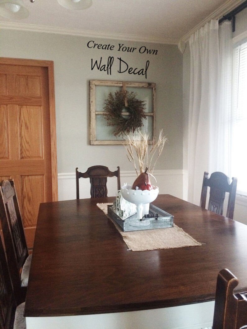 Create your own vinyl decal Custom quote wall art Choose Etsy