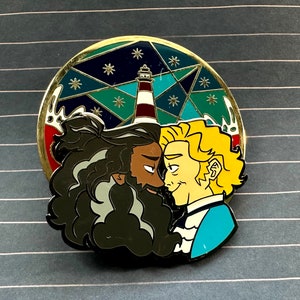 Two Pirates in Love Rotating Enamel Pin