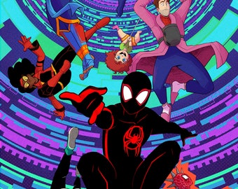 Spider-Verse Print: Across the Spider-Verse, Heavy Cardstock (11x17)