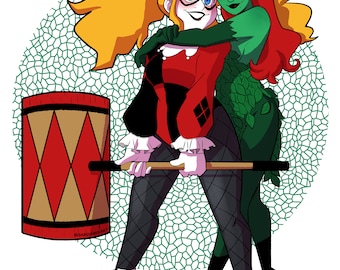 Harley Quin Poison Ivy Harlivy Print