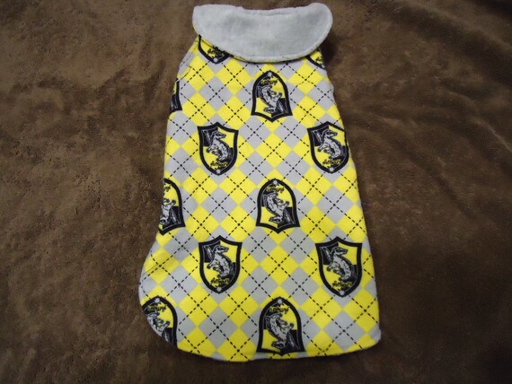 hufflepuff dog sweater