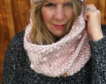 Pattern - Winter Berry Cowl - Super Chunky Cowl - Pdf Knitting Pattern -  Instant Download - Chunky Scarf