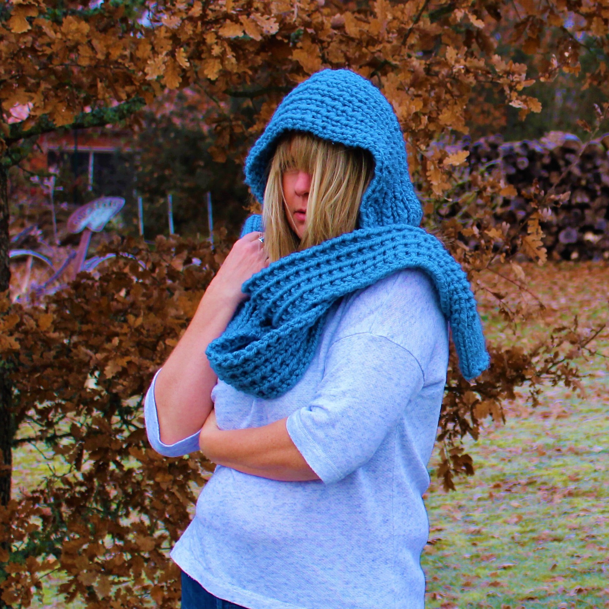 ●TATIANA● Knit Hoodie Shawl Muffler MF8116 3 Colors 500650 MUSINSA | TATIANA Knit Hoodie Shawl Muffler MF8116 Stripe