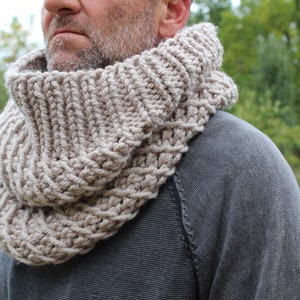Pattern - Double Chunky Cowl - Pdf Pattern - Instant Download - Super Chunky Cowl - Unisex