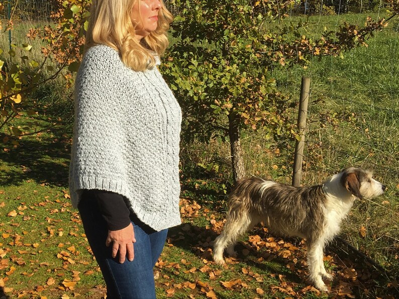 Cable Knit Instant download poncho pattern Pattern Storm Poncho Pdf Poncho Pattern