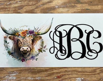 Highland Cow License Plate: Personalized Car Tag