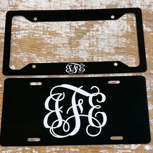Leopard Personalized License Plate Monogram Car Tag Animal Etsy