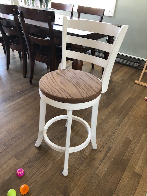 Heavy Duty Replacement Bar Stool Seats Sizes 14", 15", 16", 17", 18" and Custom sizes (SEATS ONLY) 1.5" thick oak solid