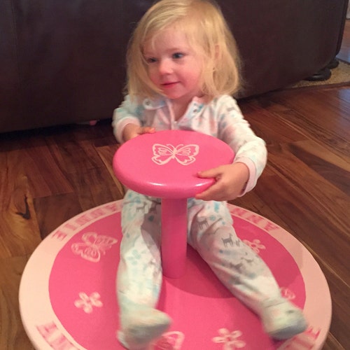 Adult Size Wood Sit Spin and Grin Heavy Duty Lazy Susan Toy Etsy